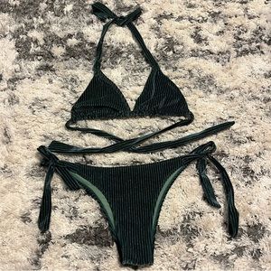 🌈 Sunny Co. Green Two Piece Swimsuit Set